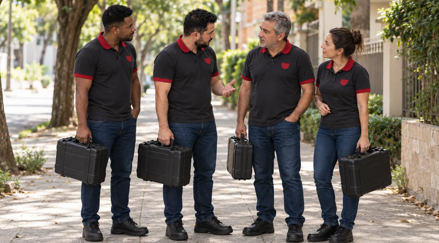 Equipe de técnicos da GRUPOSERV